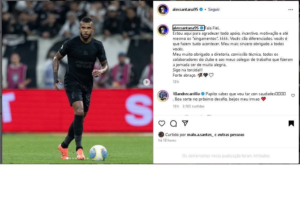 Foto: Reprodução / Instagram @alexsantana95